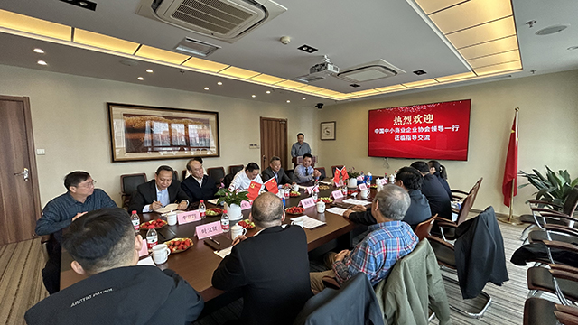 中國(guó)中小商業(yè)企業(yè)協(xié)會(huì)名譽(yù)會(huì)長(zhǎng)董樹奎一行蒞臨我司調(diào)研交流